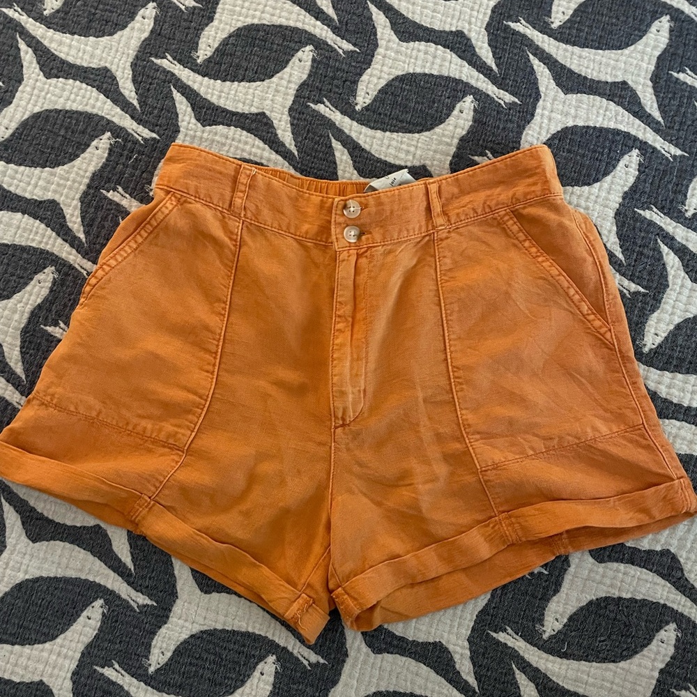 Joie Women's Orange Cargo Shorts